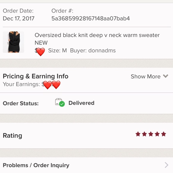 black knit pattern v neck sweater NWT - Picture 7 of 8